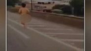 Imagem Vídeo: homem corre nu em rodovia e internautas dizem ser torcedor do Atlético-MG