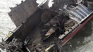 Imagem Explosão de navio sul-coreano deixa cinco mortos