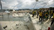 Suspeitos depredaram os prédios dos Três Poderes, em Brasília, após resultados das eleições presidenciais de 2022 - Joédson Alves/Agência Brasil