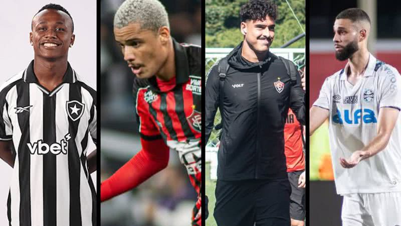 Celo Gil / GFPA / Victor Ferreira / EC Vitória / Reprodução / Internet / Site Botafogo / Montagem BNews