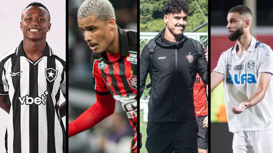 Celo Gil / GFPA / Victor Ferreira / EC Vitória / Reprodução / Internet / Site Botafogo / Montagem BNews