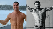 Reprodução / Instagram: @cristiano e @davidbeckham)