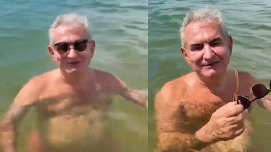 Imagem VÍDEO: "Limado" no PSD, Coronel aparece em praia e pede “coragem” para encarar “novo desafio”