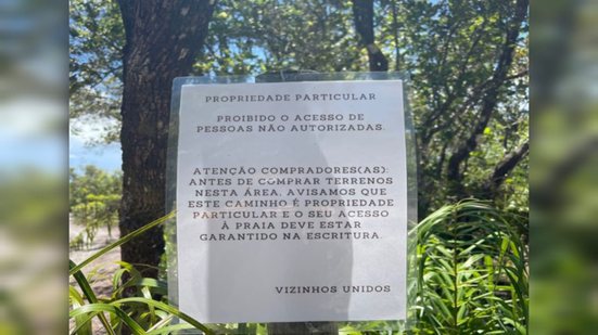 Imagem Boipeba: Dona de terreno investigada pelo MPF nega bloqueio de acesso à praia e aponta pressão de empresários