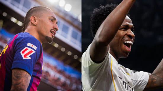 Reprodução / Redes Sociais / X / @fcbarcelona / @realmadrid