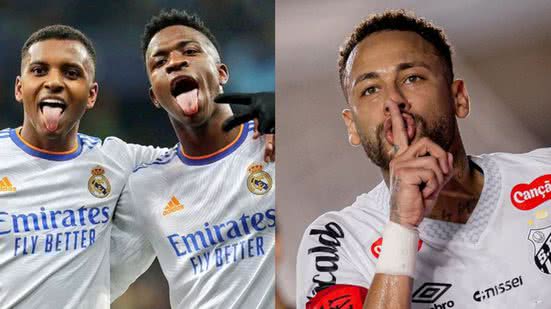 Divulgação / Real Madrid / Santos FC