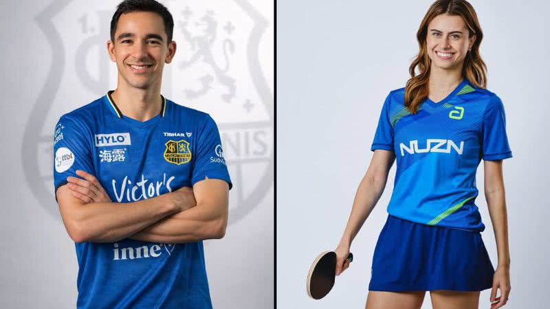 Reprodução / Redes Sociais / Instagram/ @hugocalderano / @fcs_tischtennis / @_brunatakahashi / @androtabletennis / Montagem BNews