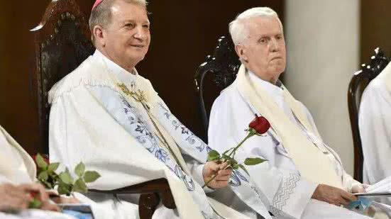 Dom Mário Antônio da Silva e Dom Orlando Brandes | Thiago Leon/Santuario Nacional