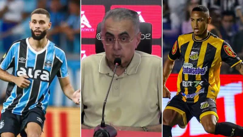 Reprodução | TV Vitória, Lucas Uebel | Grêmio e Higor Basso | Novorizontino