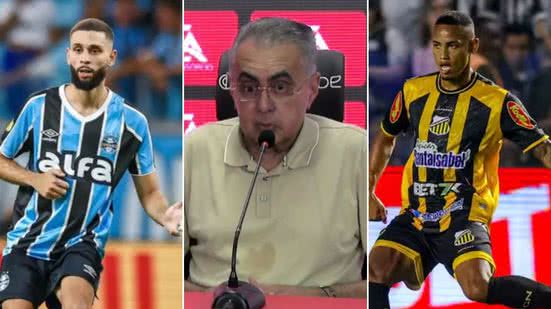 Reprodução | TV Vitória, Lucas Uebel | Grêmio e Higor Basso | Novorizontino