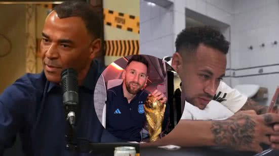 Reprodução / Podpah - Instagram/ @leomessi - / Youtube / Neymar Jr