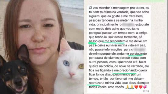 Imagem 'Pesso que respentem': Corretora desaparece e mensagens com erros de português intrigam família