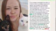 Imagem 'Pesso que respentem': Corretora desaparece e mensagens com erros de português intrigam família