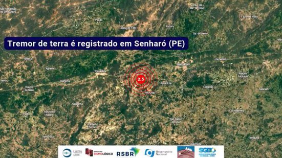 Tremor de terra atinge cidade nordestina - Reprodução/Rede Sismográfica Brasileira (RSBR)