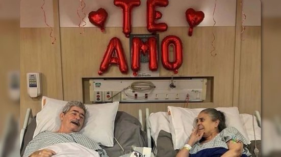 Imagem Casal comemora 46 anos de casamento durante internação em hospital