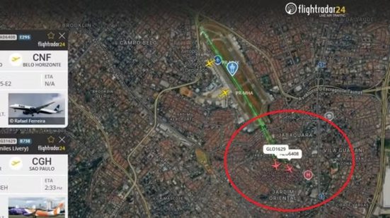 Reprodução / Aerolin / FlightRadar