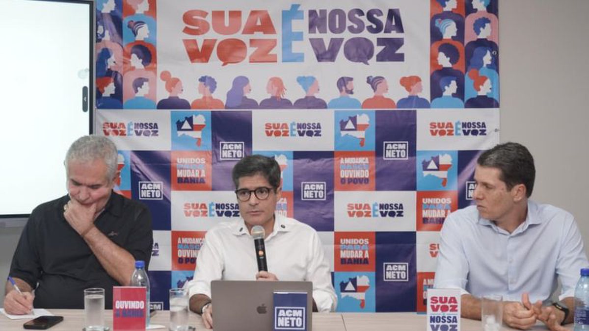 Ausência de João Roma é notada no lançamento de movimento liderado por ACM Neto em Salvador