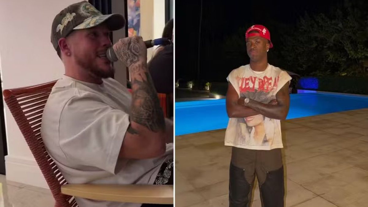 INDIRETA? Vini Jr. canta "não era amor, era cilada" em mansão e amigos caem na gargalhada