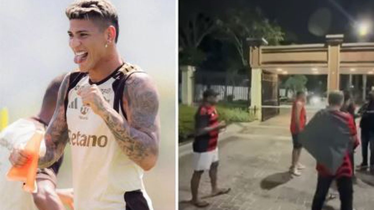 Craque do Flamengo comemora aniversário após goleada e torcida organizada tenta acabar com festa em condomínio; veja vídeos