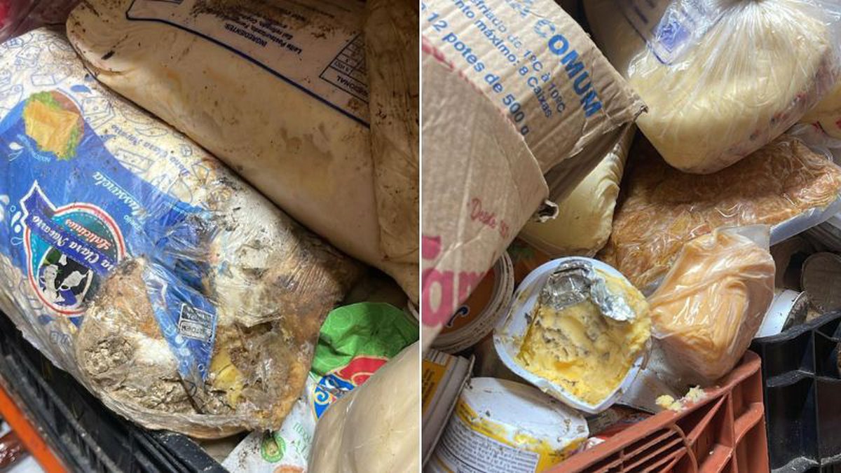 PRODUTOS MOFADOS E VENCIDOS: Operação apreende alimentos impróprios para consumo na Feira de São Joaquim