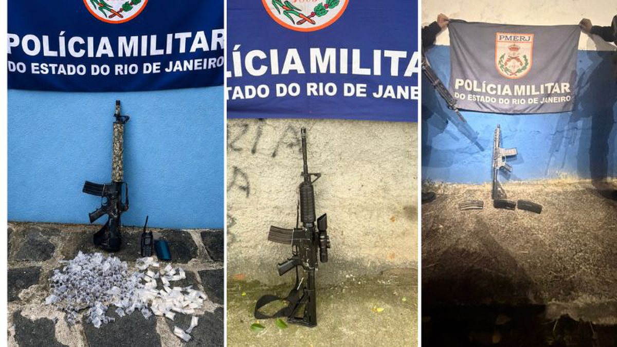 Sete fuzis são apreendidos em ocorrências com confrontos no fim de semana; assista