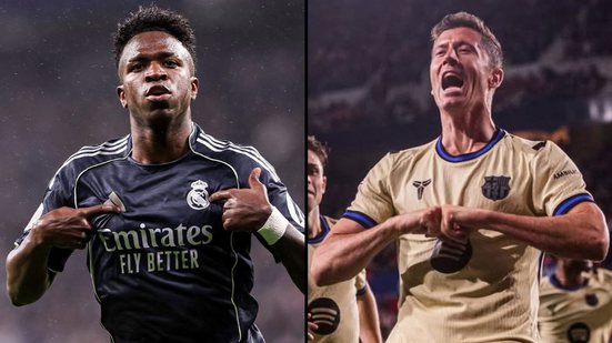 Reprodução / Redes Sociais / Instagram / @realmadrid / @fcbarcelona / Montagem BNews
