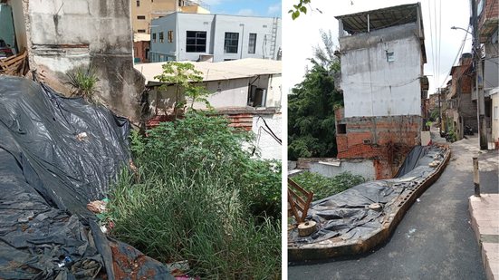 Imagem DENÚNCIA: Moradores reclamam que rua cedeu há dois anos e nada foi feito; assista vídeo