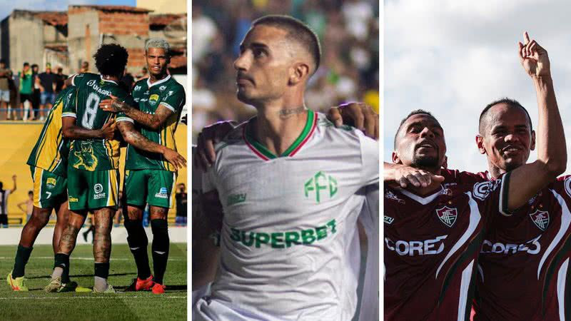 Divulgação/Barreiras - Gabriel Costa/Flu de Feira - Enzo Britto/Feira FC