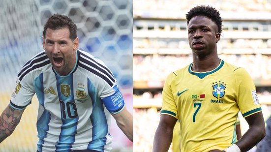 Reprodução / Redes Sociais / Instagram / @leomessi - @vinijr