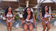 Imagem ASSISTA: Rosiane Pinheiro reage após ser confundida com mulher trans: "Sou do morangão, se é que me entende"