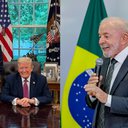 Reprodução/X/@FlavioBolsonaro | Ricardo Stuckert/PR