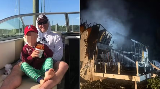 Reprodução/Facebook(Chris Geirhart); Reprodução/Hollywood Volunteer Fire Department