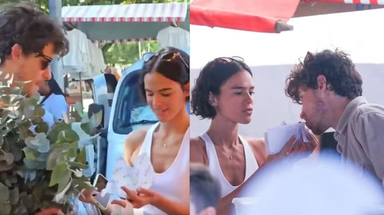 Shawn Mendes é flagrado tomando tomando caldo de cana em feira com sogros