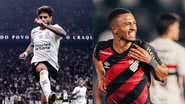 Reprodução/Instagram/@corinthians e @athleticoparanaense