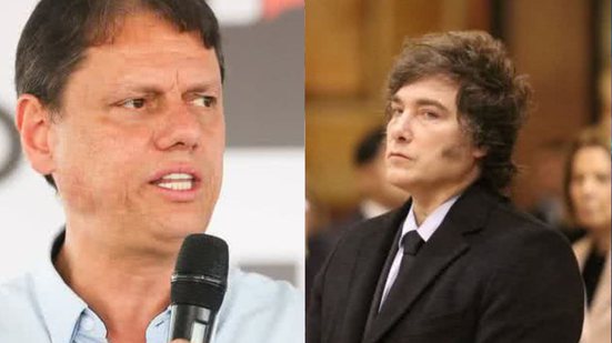 Reprodução / Paulo Guereta - Governo do Estado SP e Redes Sociais @javiermilei