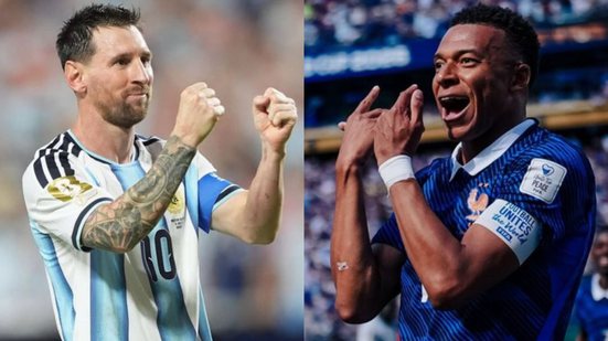 Reprodução/Instagram @leomessi e Reprodução/Instagram/@equipedefrance