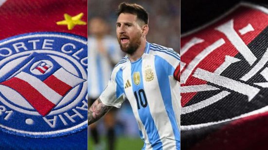 Divulgação:EC Bahia, Reprodução/X/@CONMEBOL e Divulgação/EC Vitória