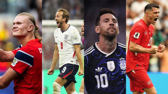 Reprodução/Instagram/ @herrelandslaget/ @england/ @afaseleccion/ @swissnatimen