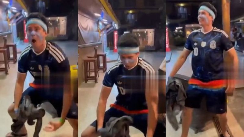 Morro de São Paulo: Argentino que imitou macaco tem prisão decretada e vira alvo da Polícia Federal após fugir do Brasil