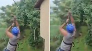 Imagem ATERRORIZANTE: Turista cai de quase 12 metros após trava de tirolesa se romper; ASSISTA