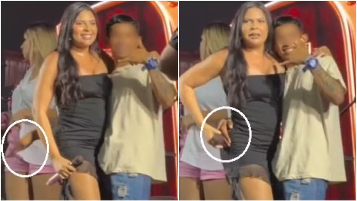 ABSURDO! Fã invade palco e dá tapa na bunda de cantora durante show; vídeo revolta web - QTU Questões do Universo