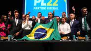 Anúncio de Alfredo Gaspar como vice de Flávio Bolsonaro - Reprodução/PL
