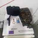 Objetos encontrados com o traficante 'Malvado' - Imagem: Coordenador de Área