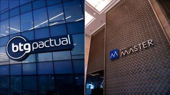 BTG Pactual e Banco Master - Divulgação
