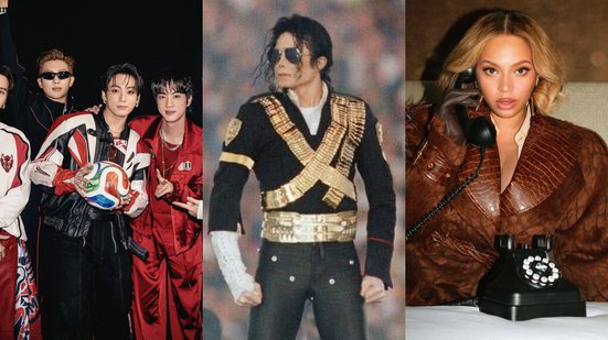 Michael Jackson Official Website - Reprodução / Instagram / @beyonce / @bts.bighitofficial