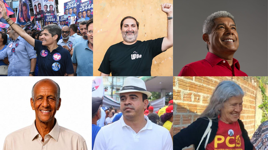 Candidatos ao governo da Bahia - Divulgação
