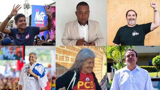 Candidatos ao governo da Bahia - Divulgação
