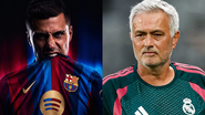 Divulgação/Barcelona e Divulgação/Real Madrid