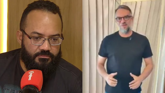 Leandro de Jesus e prefeito de Quijingue, Romerinho (Avante) - BNews TV e Reprodução/Redes Sociais