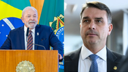 Lula e Flávio Bolsonaro - Ricardo Stuckert/PR e Andressa Anholete/Agência Senado